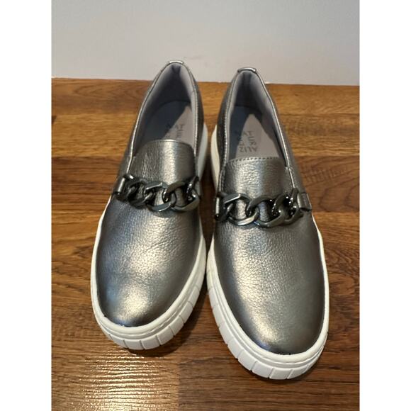 Naturalizer Women's Daphne Leather Platform Loafers - Gunmetal Size 10 Modern - Picture 3 of 11